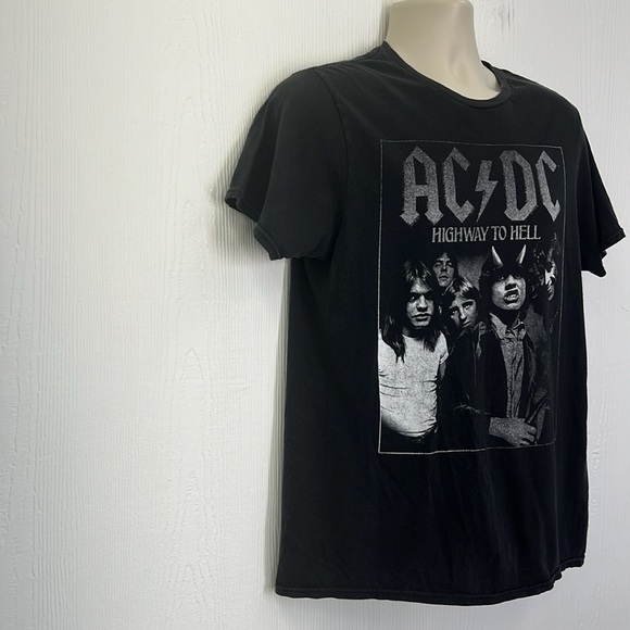 AC/DC - AC/DC Highway To Hell Graphic Black And White T Short Size Medium - Picture 4 of 8